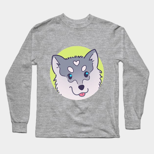 Husky Long Sleeve T-Shirt by Abbilaura